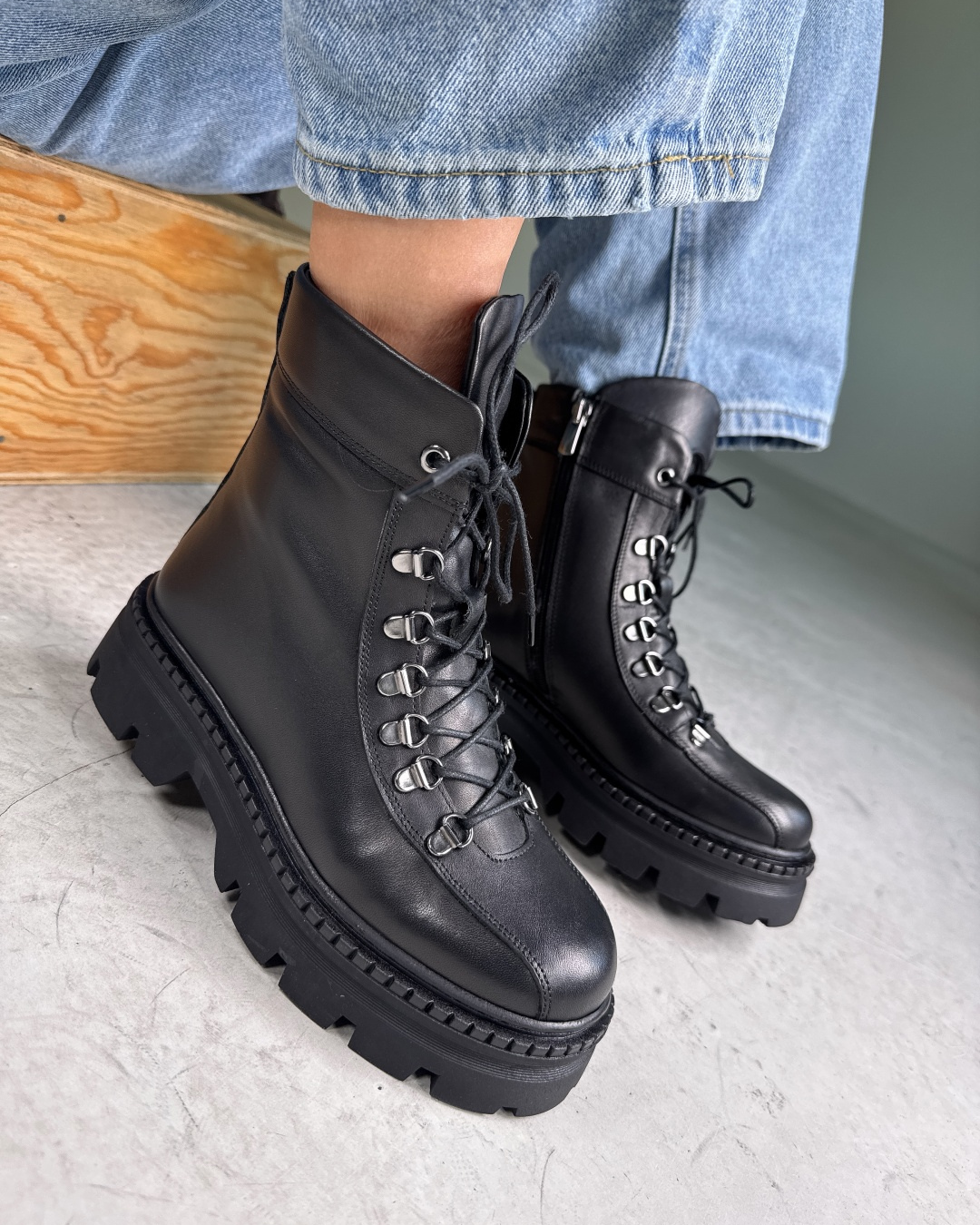 Cizme cu toc înalt și căptușeală din fleece pentru femei