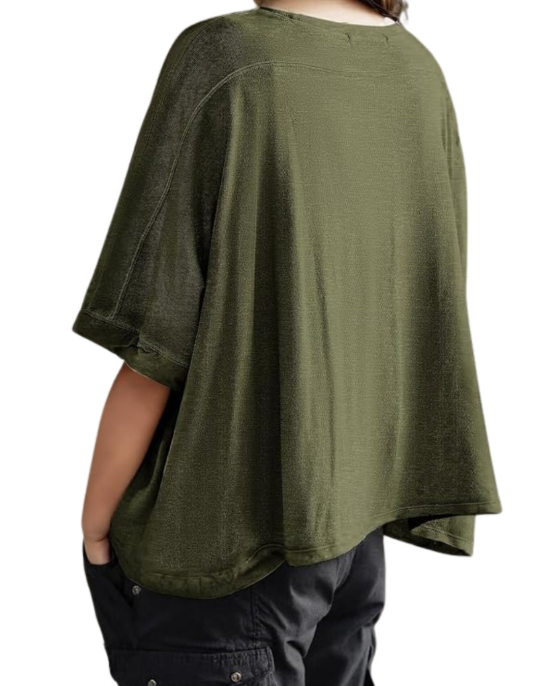 Bluză Casual cu o Croială Lejeră, Confortabilă