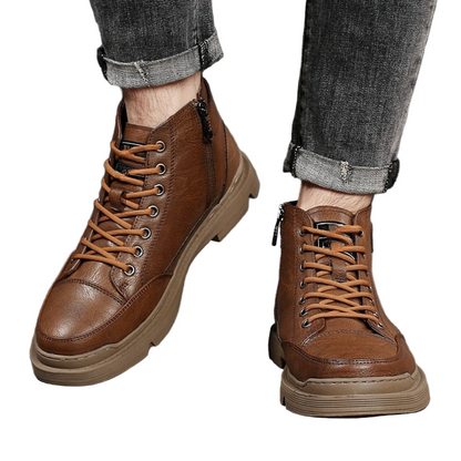 Cizme din piele pentru bărbați cu căptușeală din folar®