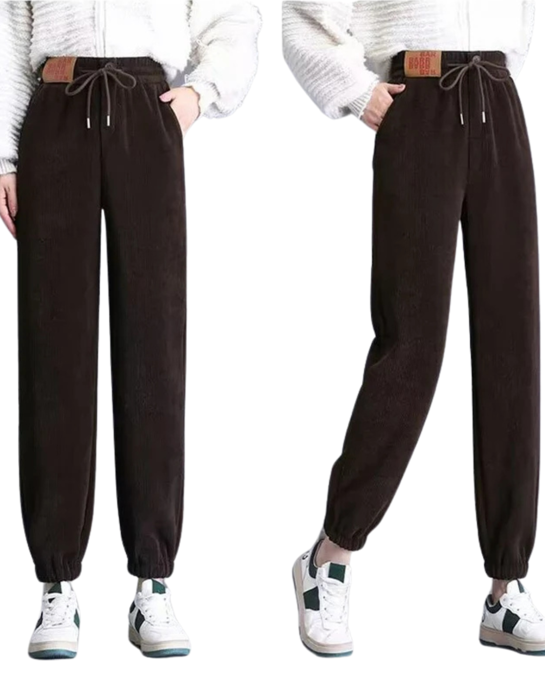 Pantaloni Groși Pentru Femei cu Căptușeală din Fleece