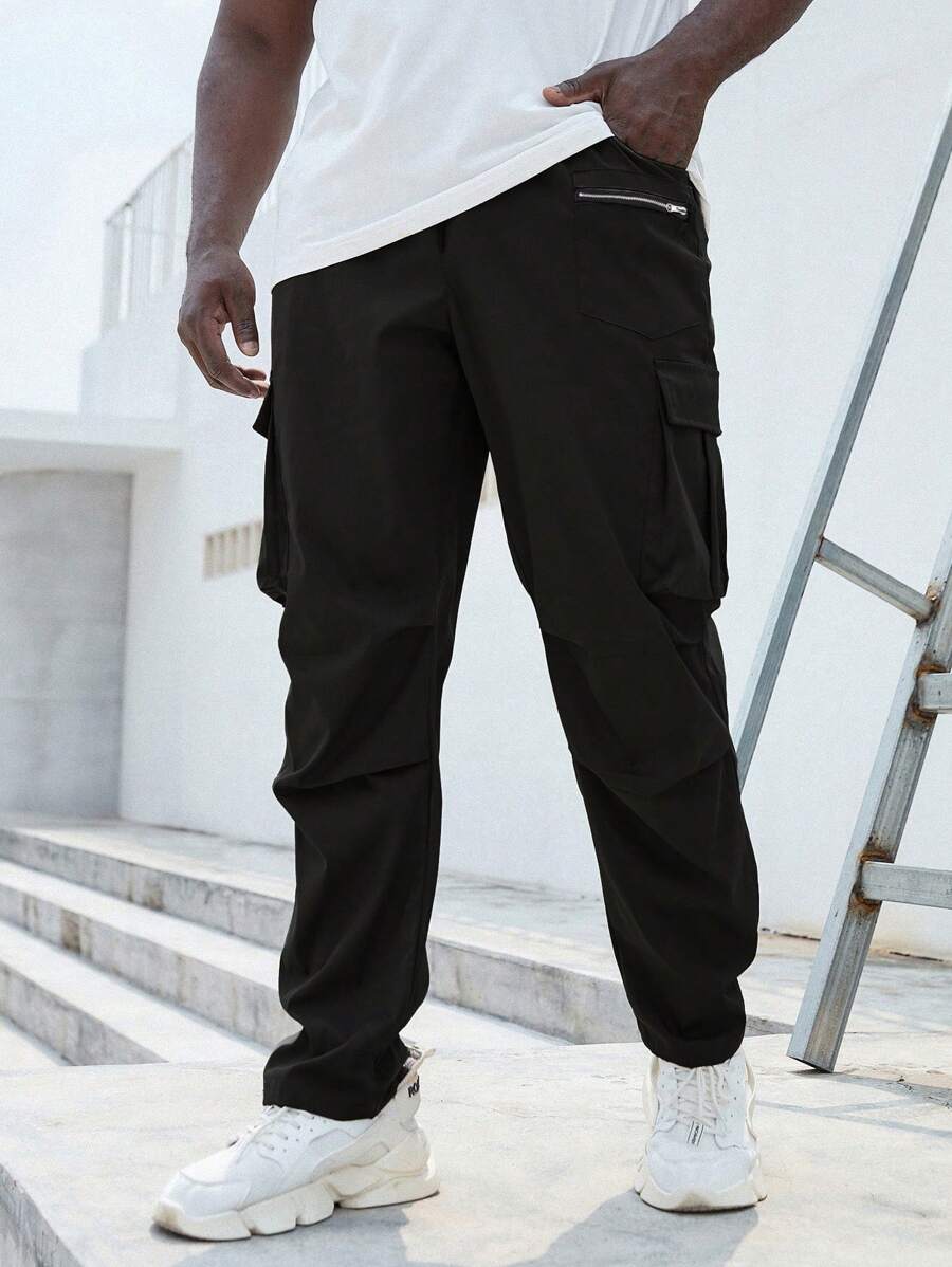 Pantaloni Cargo Casual pentru Bărbați cu Buzunare Frontale 