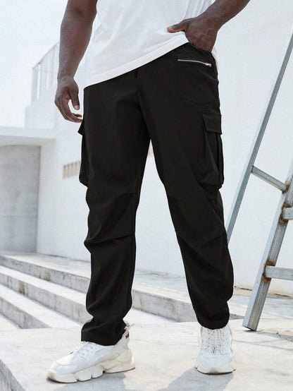 Pantaloni Cargo Casual pentru Bărbați cu Buzunare Frontale 