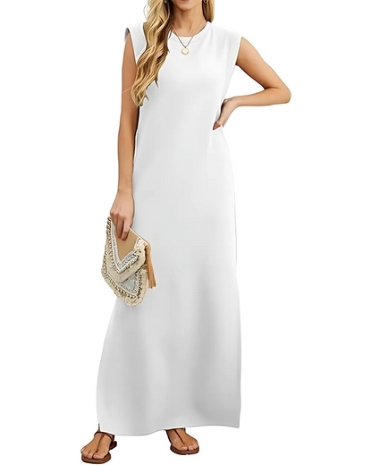 Rochie lungă și largă, cu buzunare laterale