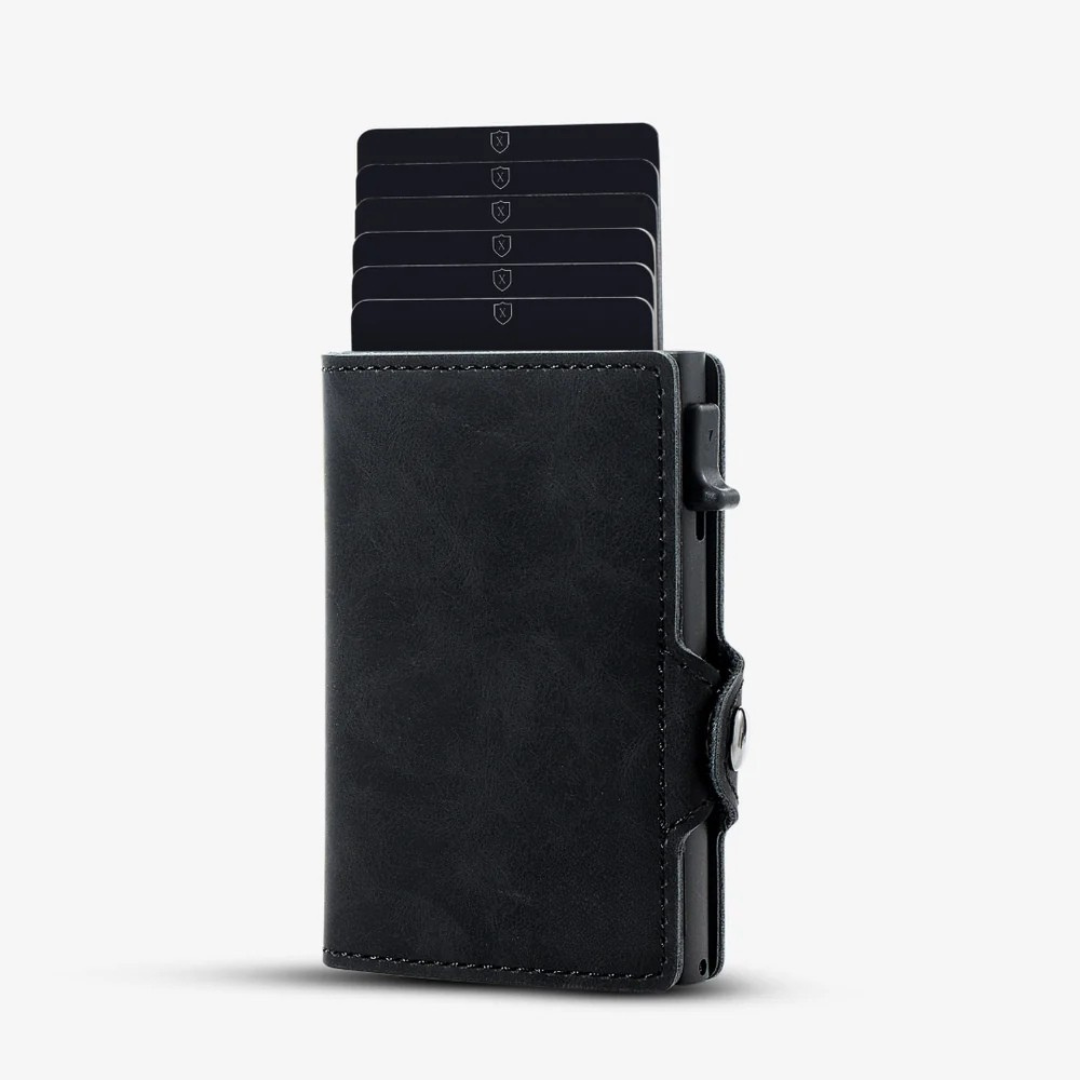 Portofel de lux cu protecție RFID și design compact