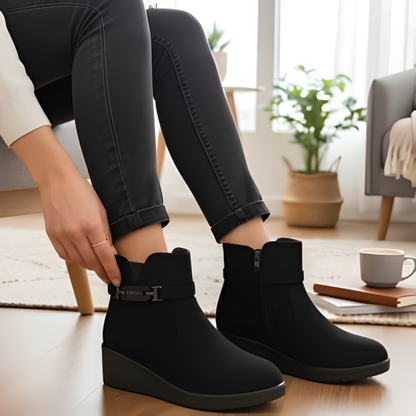 Botine de damă stil casual cu căptușeală termică