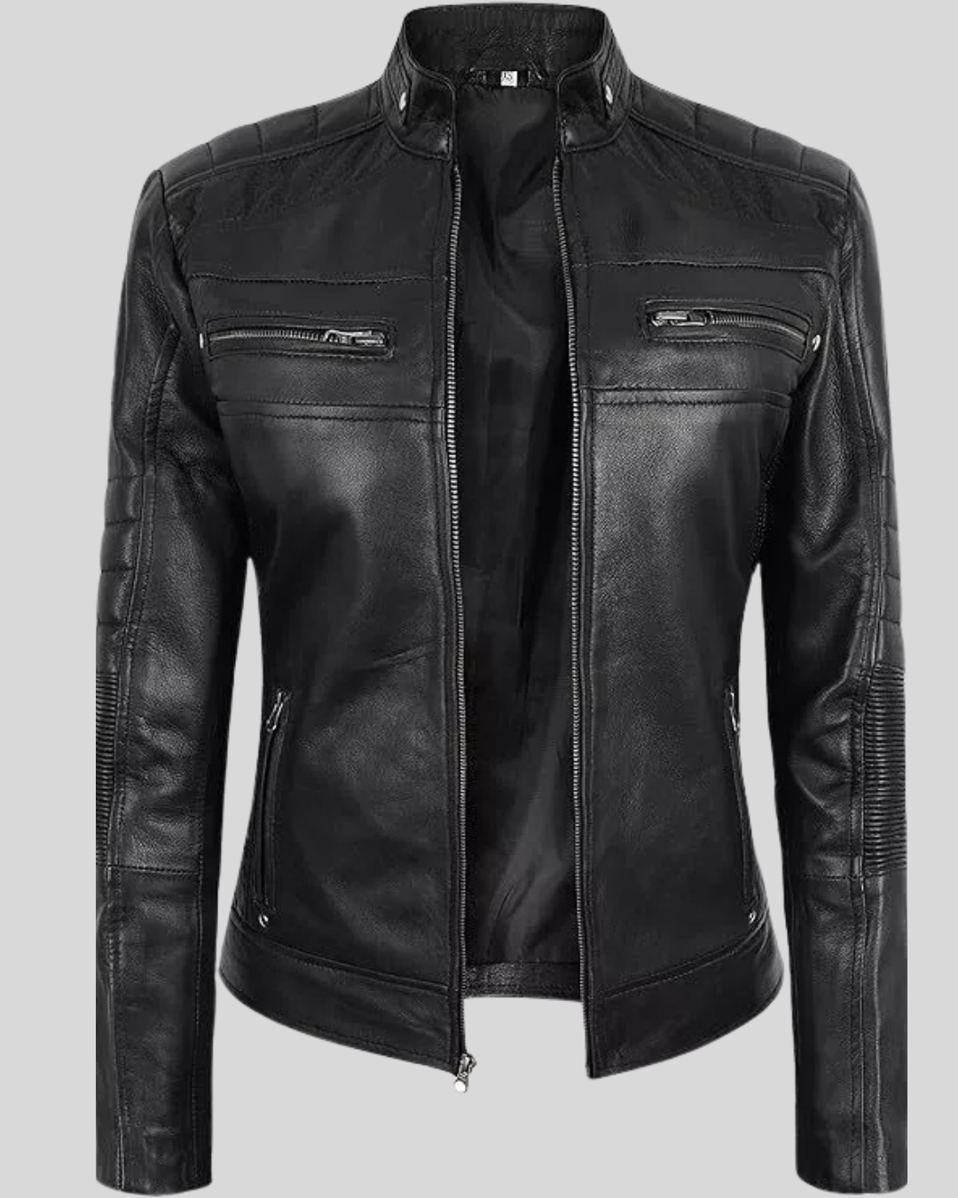 Jachetă din piele pentru femei