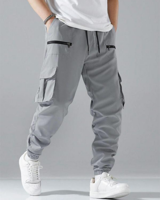Pantaloni Cargo Bărbătești cu Buzunare și Închidere 