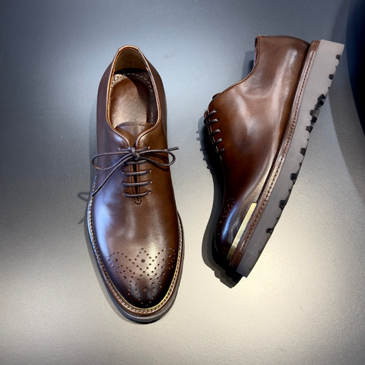 Mocasini cu talpă ergonomică din piele pentru bărbați