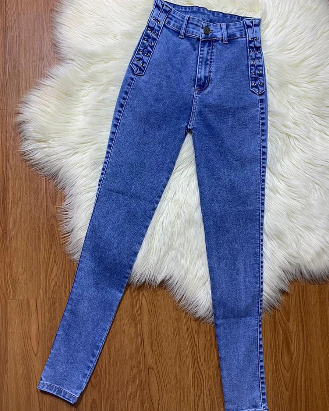 Pantaloni întinși pentru femei fără închizători 