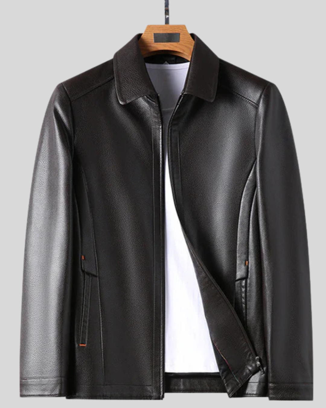 Jacheta de piele călduroasă pentru bărbați