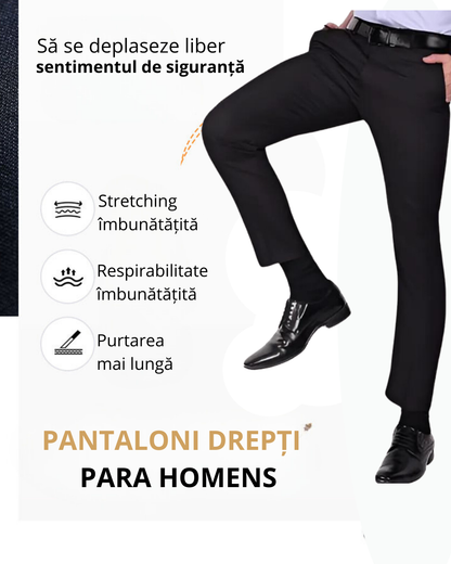 Pantaloni Classic High Stretch pentru bărbați 