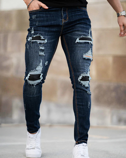 Blugi Slim Fit Elastici pentru Bărbați