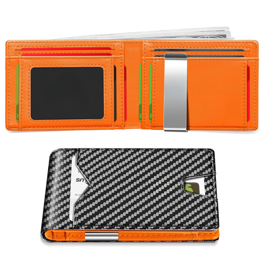 Portofel din piele fină cu protecție RFID®