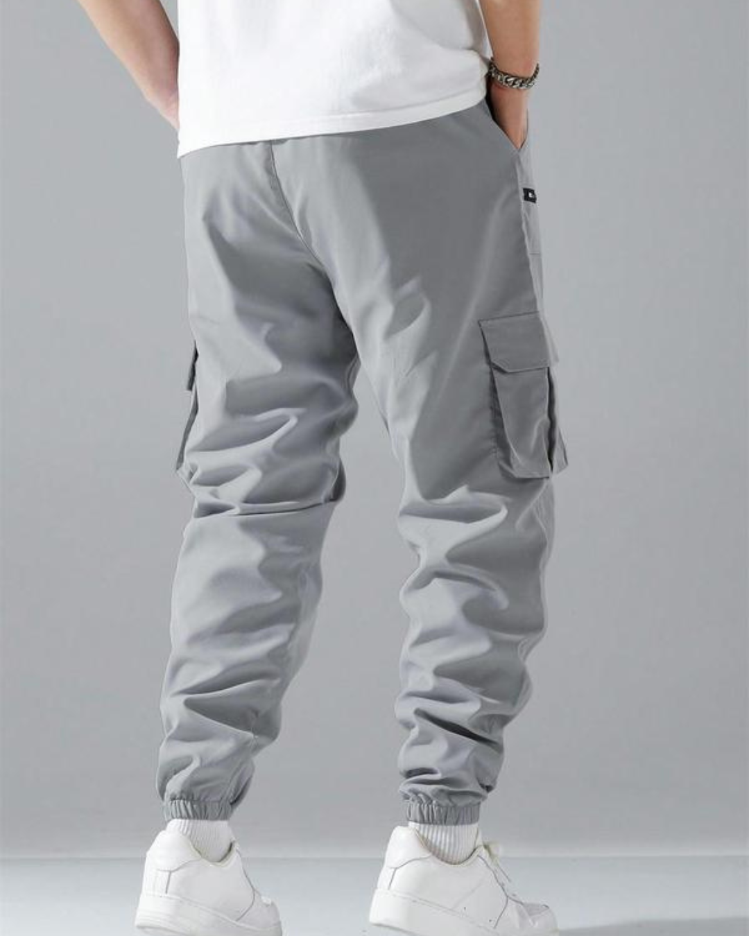 Pantaloni Cargo Bărbătești cu Buzunare și Închidere 