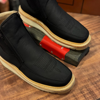 Cizme retro cu vârf pătrat pentru bărbați®