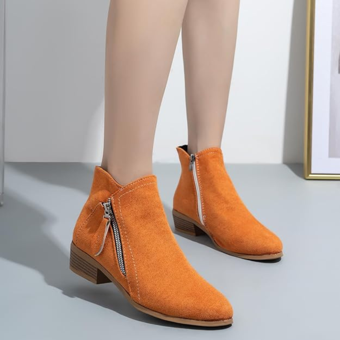 Ghete cu etaj jumatate pentru femei, cu fermoar lateral 