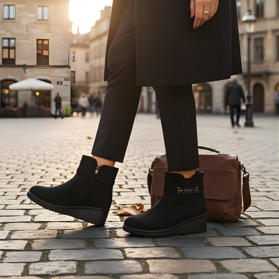 Botine de damă stil casual cu căptușeală termică