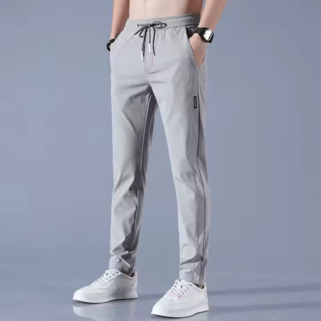 Pantaloni unisex cu Talie Reglabilă și Talie Elastică 