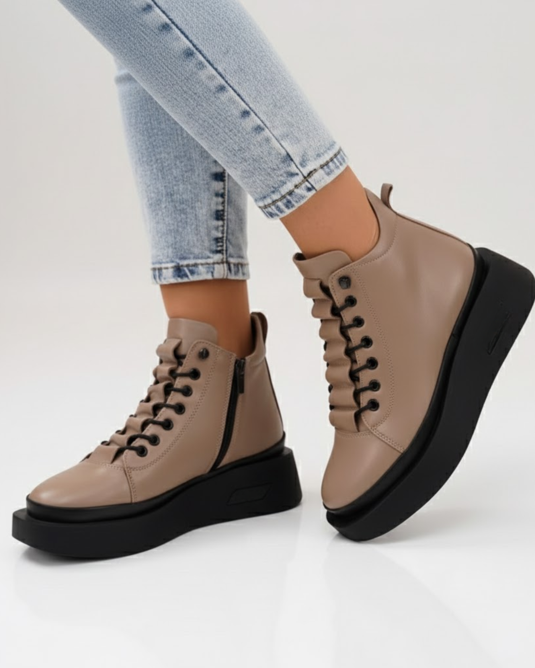 Ghete din Piele Naturală cu Izolație Ușoară pentru Femei