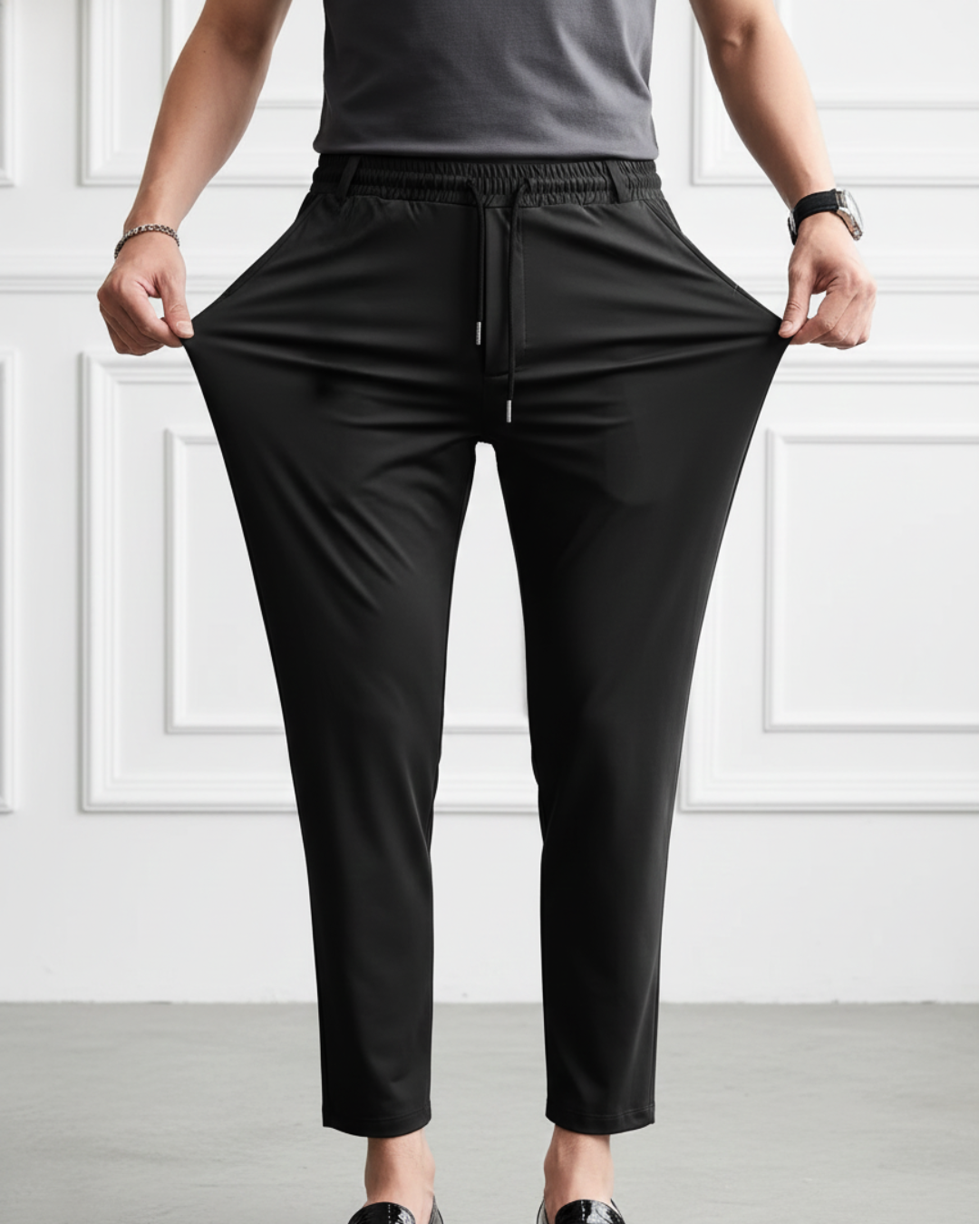 Pantaloni elastici e regolabili da uomo