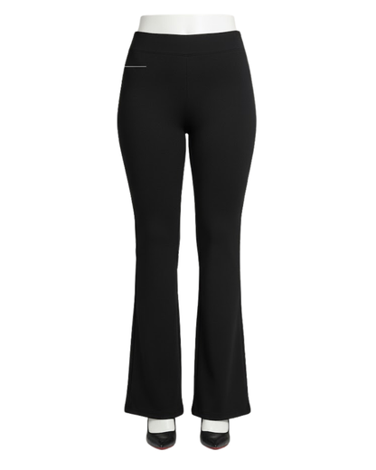 Pantaloni Moderni cu Croială Largă și Țesătură Elastică