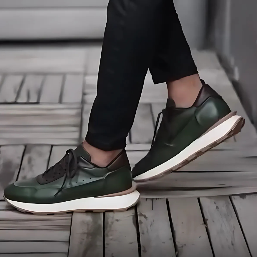 Pantofi din skine cu tampoane ergonomice anti-alunecare pentru bărbați