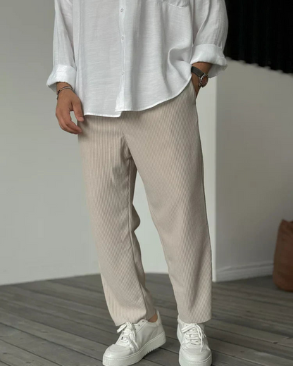 Pantaloni de Lux Pentru Bărbați din țesătură Moale 