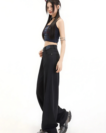 Long Pants Pentru femei cu doi Nasturi