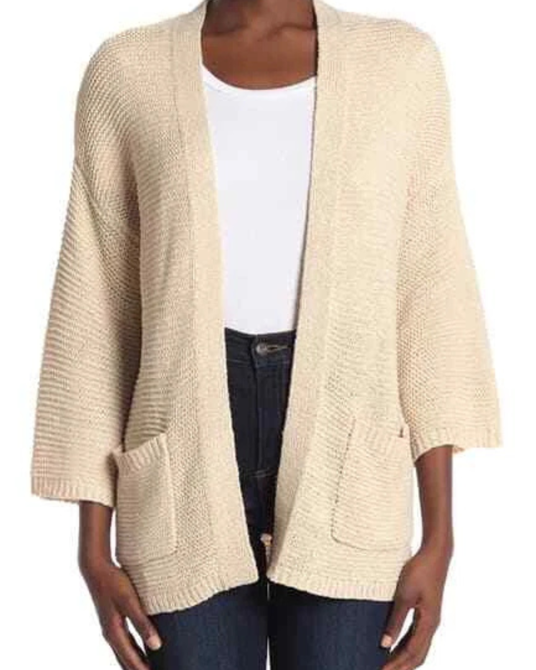 Jachetă casual din tricot cu design deosebit