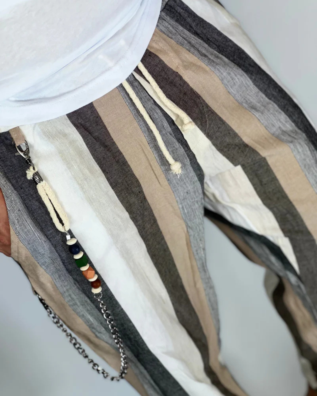 Pantaloni Dungați with the Effect of în Pentru Bărbați 