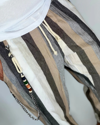 Pantaloni Dungați with the Effect of în Pentru Bărbați 