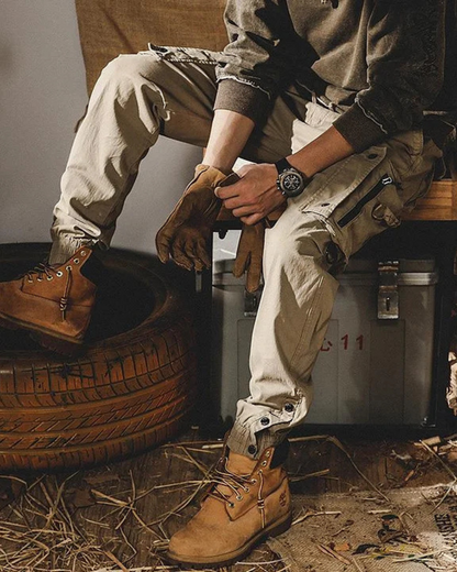 Pantaloni cargo cu mai multe genți de umăr 