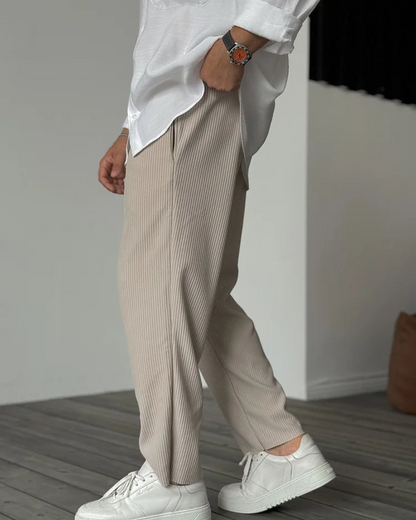 Pantaloni de Lux Pentru Bărbați din țesătură Moale 