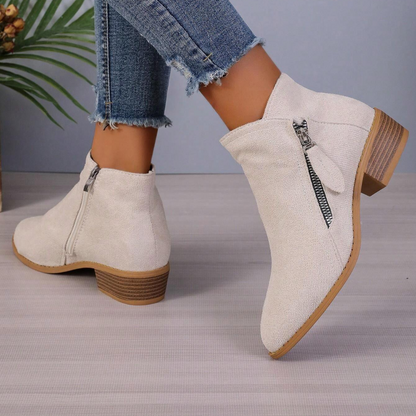 Ghete cu etaj jumatate pentru femei, cu fermoar lateral 