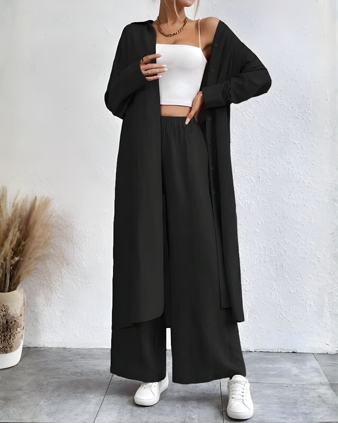 Set de 2 piese Atemporal în Stil Lejer și Sofisticat Pentru Femei®