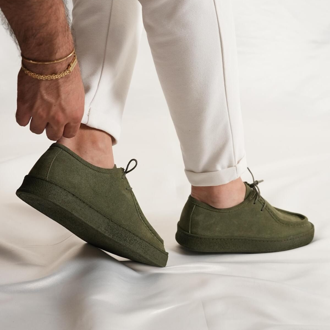 Pantofi casual clasici din piele, confecționați manual