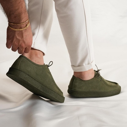 Pantofi casual clasici din piele, confecționați manual