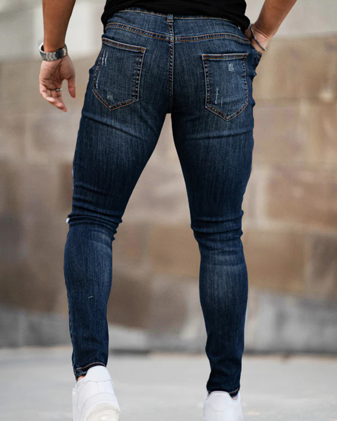 Blugi Slim Fit Elastici pentru Bărbați