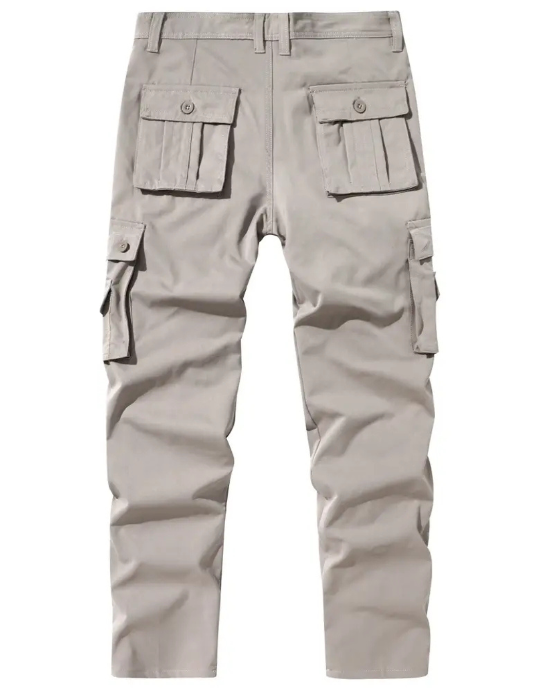 Pantaloni de Lucru Drepți pentru Bărbați, cu Mai Multe Buzunare 