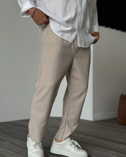 Pantaloni de Lux Pentru Bărbați din țesătură Moale 