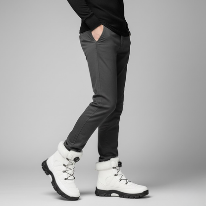 Cizme de iarnă cu talpă înaltă și închidere rapidă pentru bărbați®