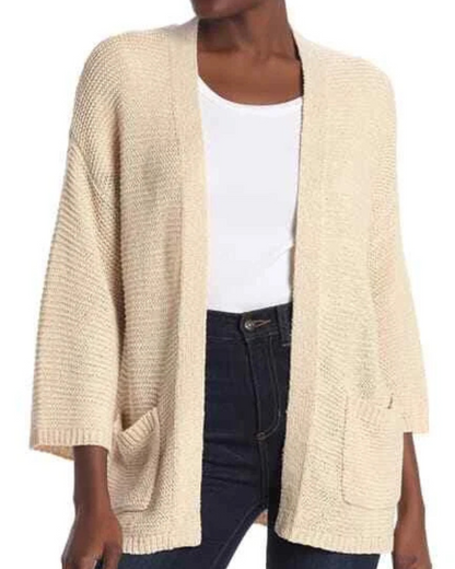 Jachetă casual din tricot cu design deosebit