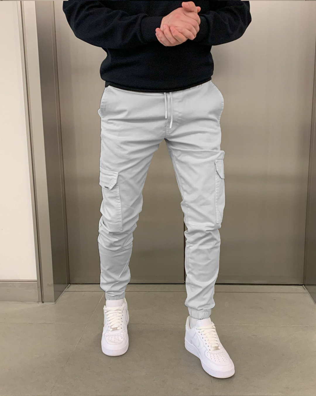 Bărbați bumbac Jogger Cargo Elasticated®