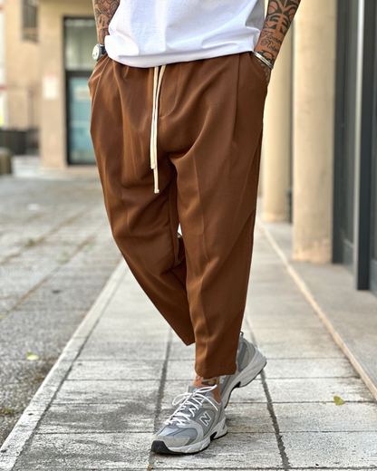 Pantaloni Largi și Simpli pentru Bărbați 