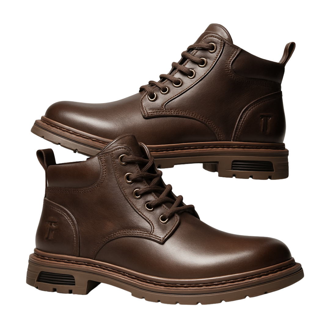 Bocanci bărbați stil militar cu talpă robustă®