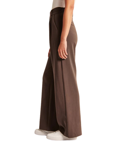 Pantaloni cu Talie Înaltă pentru Femei, cu Crăpături Elegante și Croială Largă