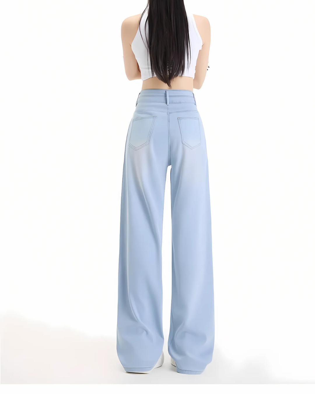 Long Pants Pentru femei cu doi Nasturi