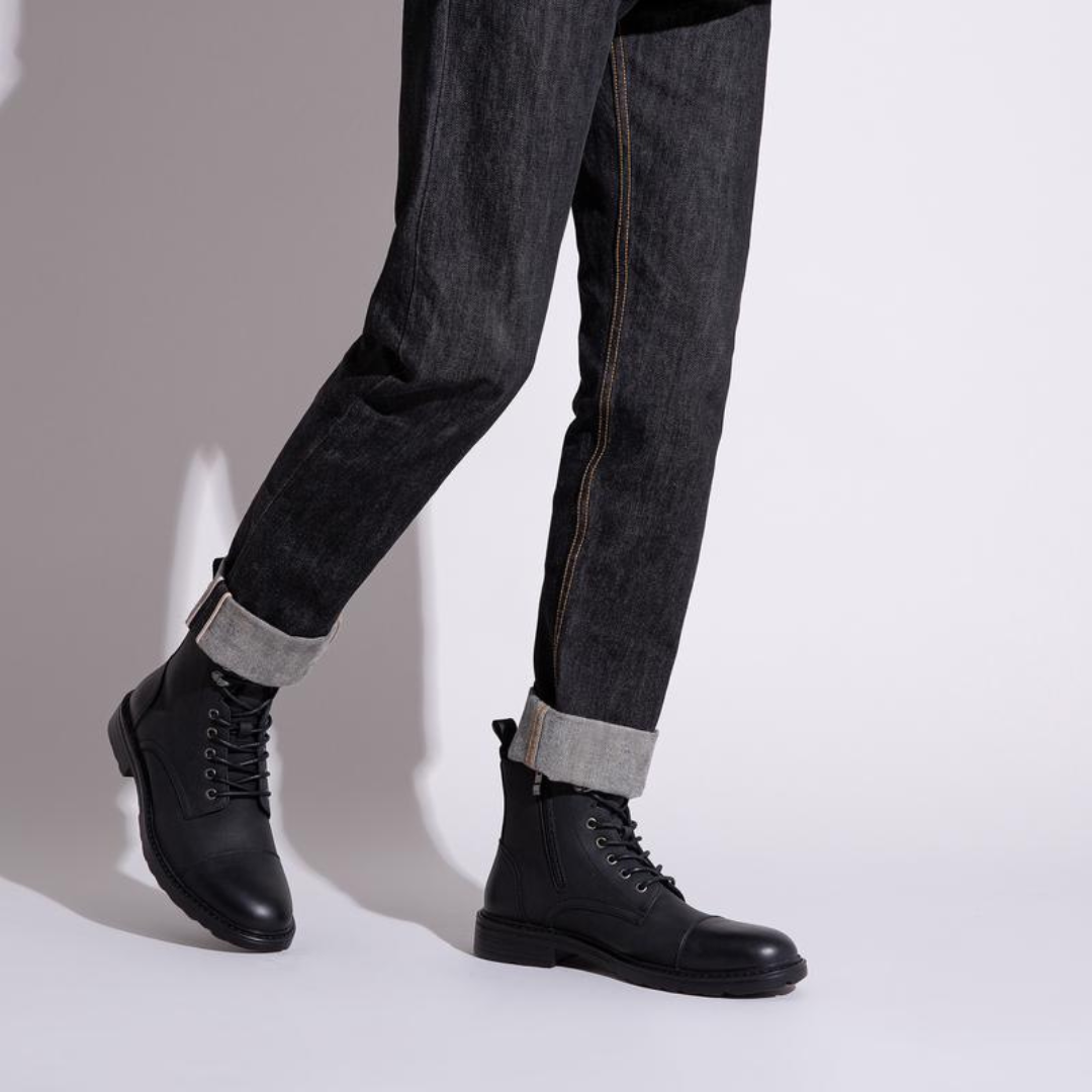 Cizme din piele pentru bărbați cu talpă antiderapantă®