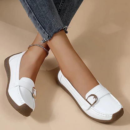 Pantofi casual ergonomic din piele pentru femei 