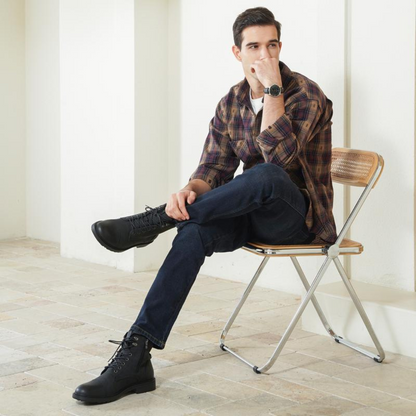 Cizme din piele pentru bărbați cu talpă antiderapantă®